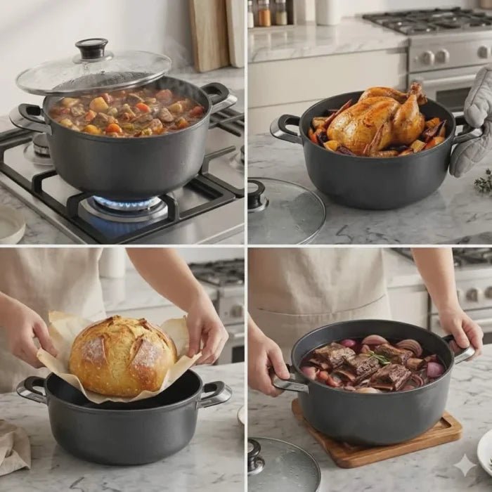 ALPINE CUISINE COOKING POT 34cm Width 15cm Length 15L - M&M