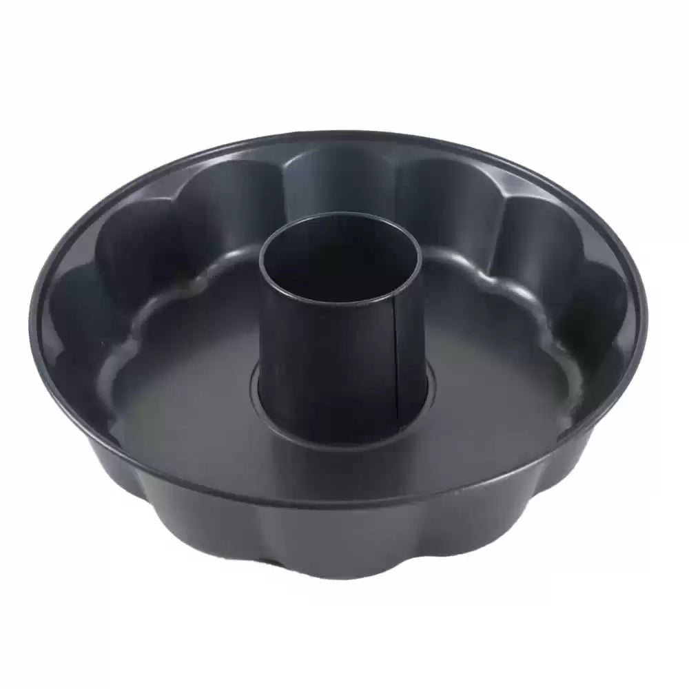 Home Maker AVCI Non - Stick Round Shape Tube Fiorella Tin Pan, 26cm Premium Aluminium Cake Mould with Easy to Clean Surface - Professional Fiorella Design for Even Baking - M&M