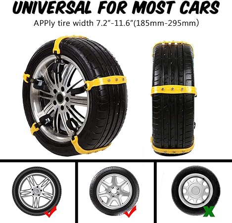 10 Pcs Snow Tire Chains for Car - M&M