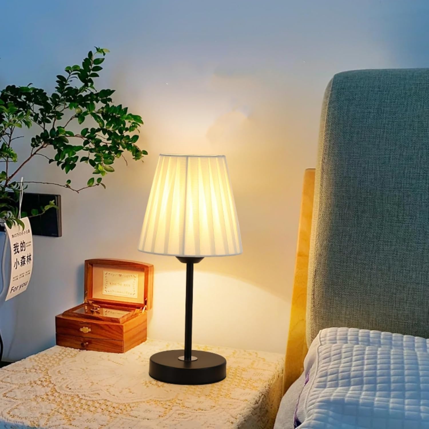 TAME Table Lamp for Bedroom - Bedside Lamps for Nightstand - M&M