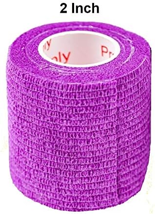Prairie Horse Supply Vet Wrap Tape (Purple) (2 Pack) (2 Inch x 15 feet) Self - M&M