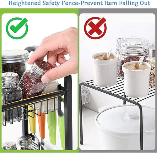2 - Tier Foldable Metal Spice Rack - M&M