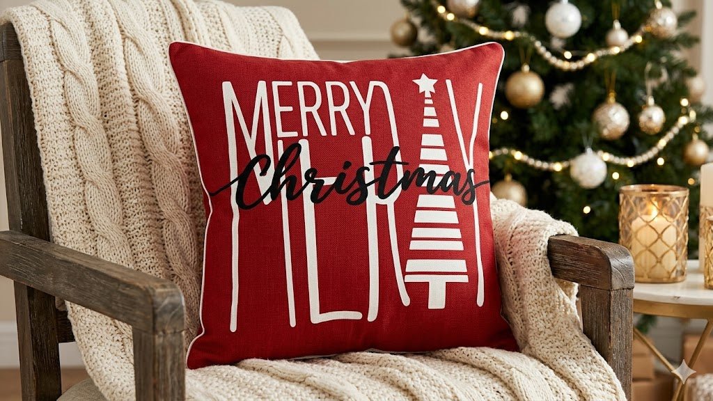 Premium 4 - Pack Christmas Cushion Covers - M&M