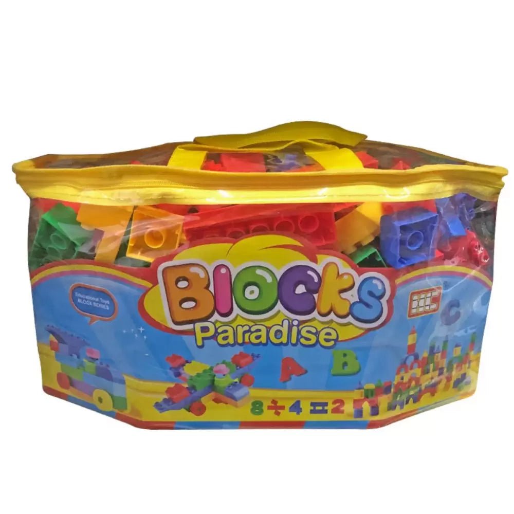 Kids Multi - Color Assembled Plastic Building Blocks Paradise Educational Toy Set - M&M