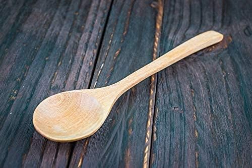 Bambu Cini 3 - Piece Natural Bamboo Kitchen Cooking Spoon Set – Eco - Friendly & Heat Resistant - M&M