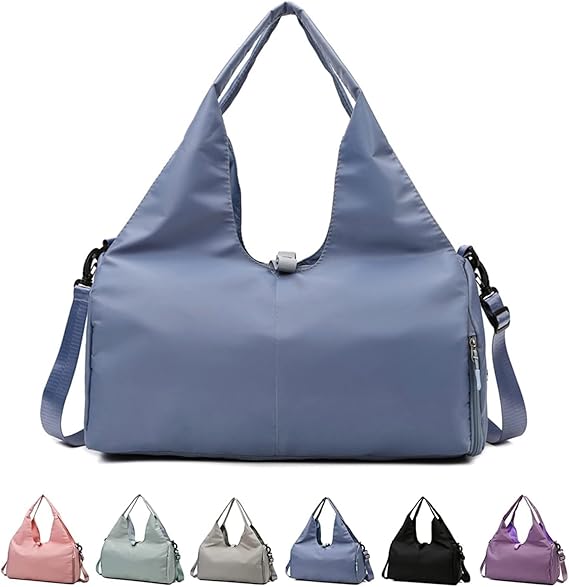 Yoga Gym Bag for Women, Gym Duffel Bag with Yoga Mat Holder & Shoe - M&M