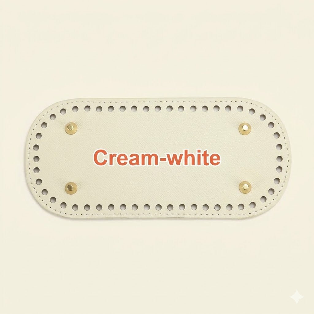NALACAL Premium Cream White Crochet Bag Base - M&M