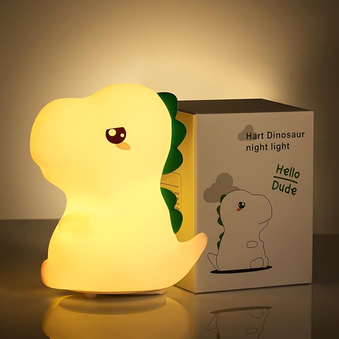 Cute Dinosaur Silicone LED Night Light for Kids - M&M