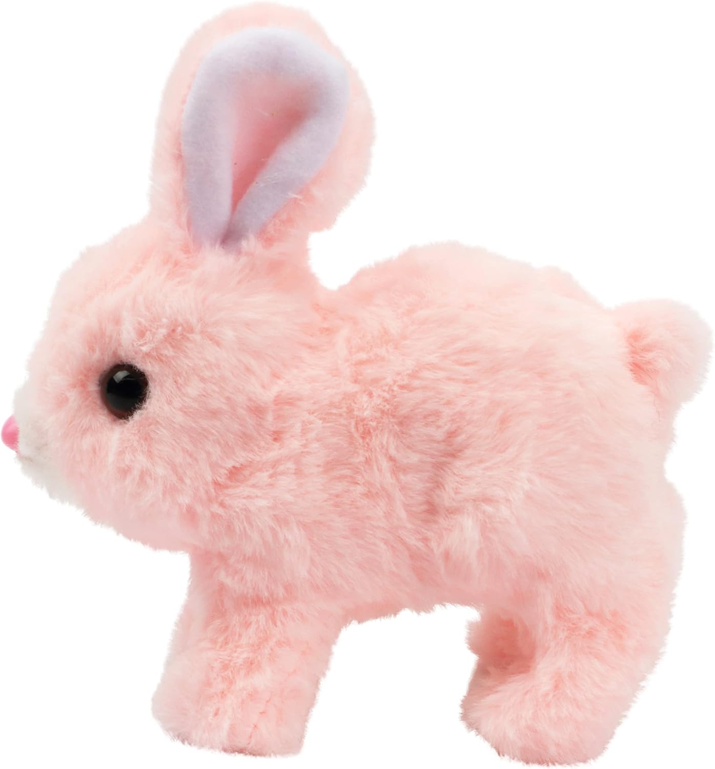 Hopearl Hopping Rabbit Interactive Electronic Pet Plush Bunny Toy with - M&M