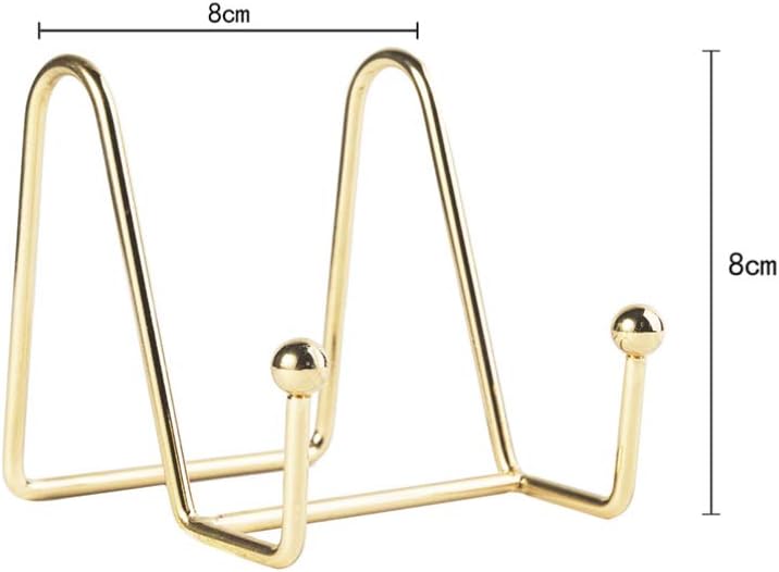 NUOBESTY 2 Pcs Book Display Rack Iron Art Display Stand Plate Dish Photo - M&M