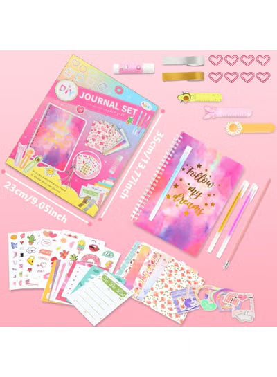 DIY Journal Kit, Scrapbooking Supplies Set for Girls 6-13 Years Old