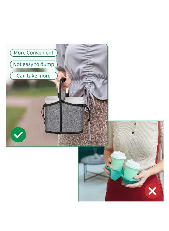 Cup Carrier for Drinks | 2 Cups Foldable Drink Carrier