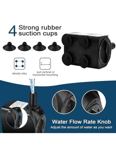 Azonee Mini Submersible Water Pump Fountain Pump 16W Fish tank Water Pump