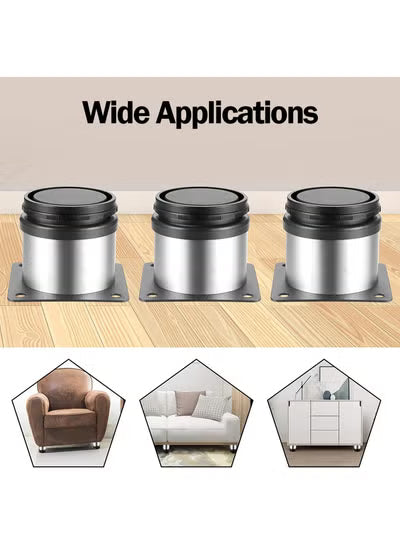 Excefore Furniture Cabinet Round Metal Legs