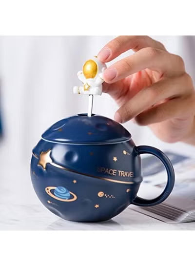Kawaii Astronaut Cup Space Embossed Planet Mug
