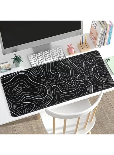 Large Gaming Mouse Pad, Thicken & Premium-Textured Keyboard Pad for PC