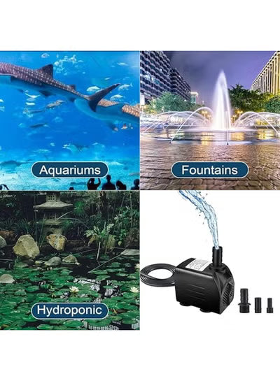 Azonee Mini Submersible Water Pump Fountain Pump 16W Fish tank Water Pump