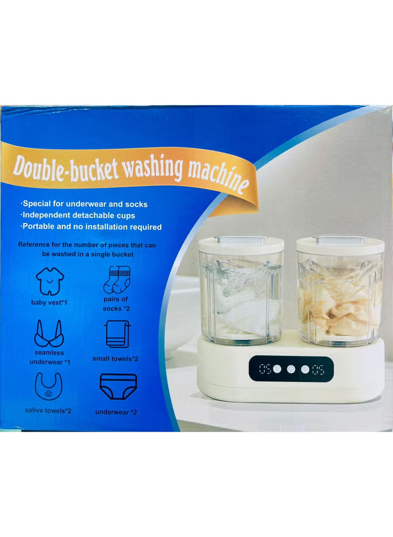 Dual Tub Portable Mini Washing Machine