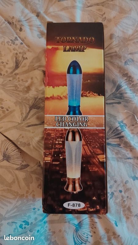 10.5" LED Color Changing Tornado Lamp