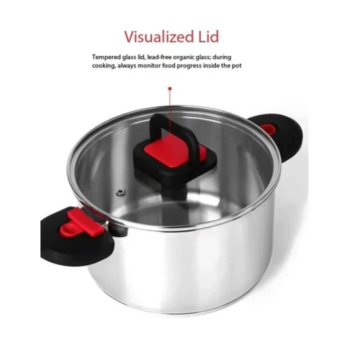 C&E 6 Pcs Stainless Steel Pots