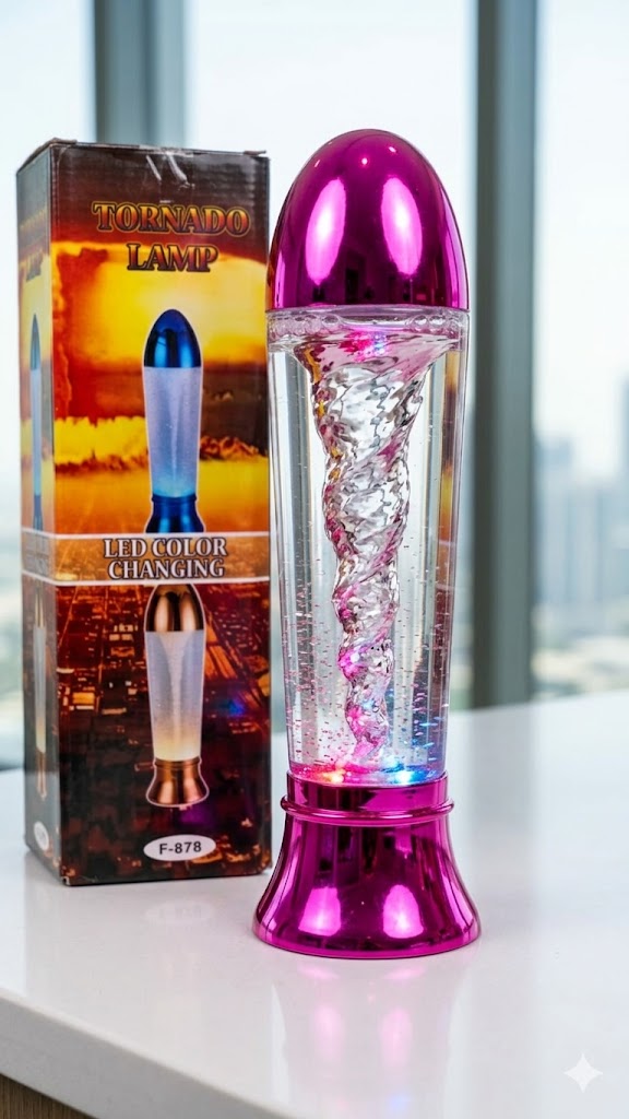 10.5" LED Color Changing Tornado Lamp